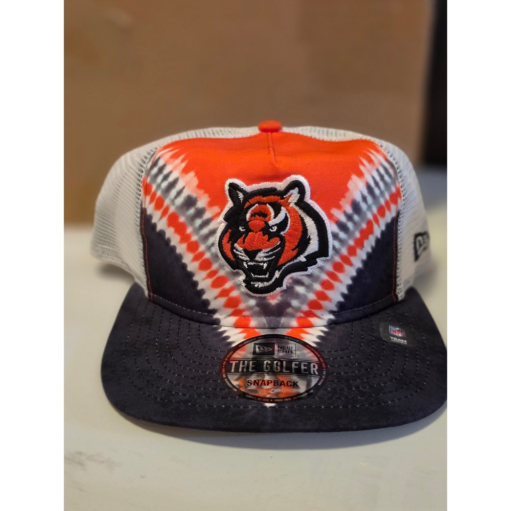 New Era Cincinnati Bengals The Golfer Snapback Hat Tie Dye Mesh Cap 60624071